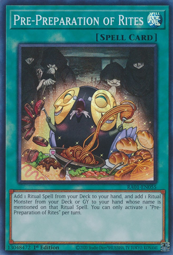 Pre-Preparation of Rites [RA01-EN055] Super Rare Yu-Gi-Oh!