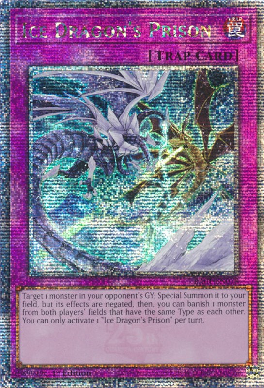 Ice Dragon's Prison [RA01-EN078] Quarter Century Secret Rare Yu-Gi-Oh!
