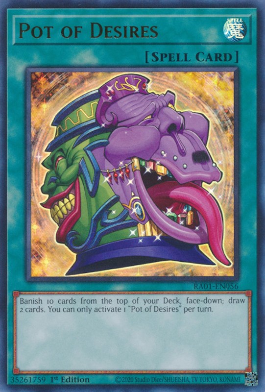 Pot of Desires [RA01-EN056] Ultra Rare Yu-Gi-Oh!