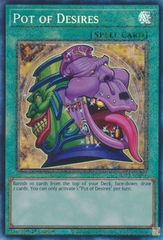 Pot of Desires [RA01-EN056] Prismatic Collector's Rare Yu-Gi-Oh!