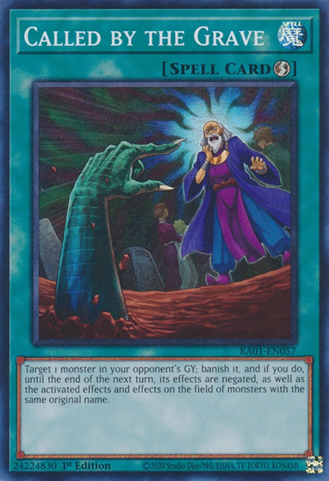Called by the Grave [RA01-EN057] Super Rare Yu-Gi-Oh!
