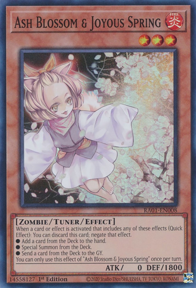 Ash Blossom & Joyous Spring [RA01-EN008] Super Rare Yu-Gi-Oh!