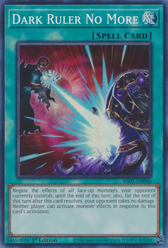 Dark Ruler No More [RA01-EN060] Super Rare Yu-Gi-Oh!