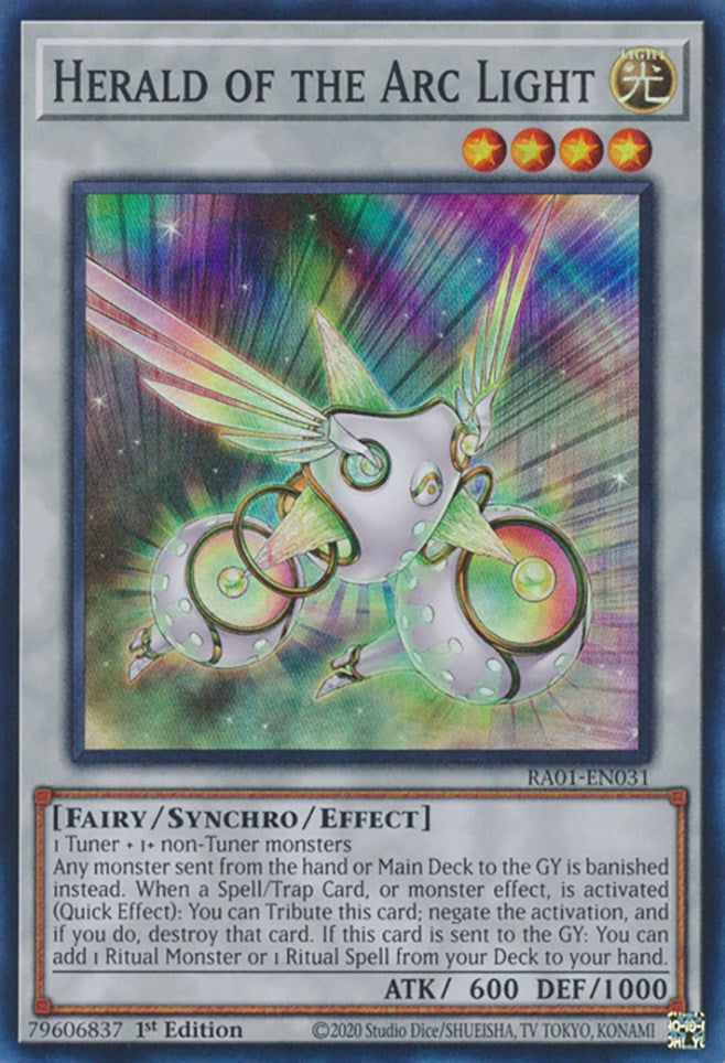 Herald of the Arc Light [RA01-EN031] Super Rare Yu-Gi-Oh!