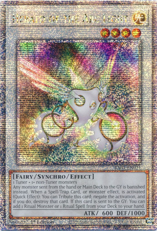 Herald of the Arc Light [RA01-EN031] Quarter Century Secret Rare Yu-Gi-Oh!