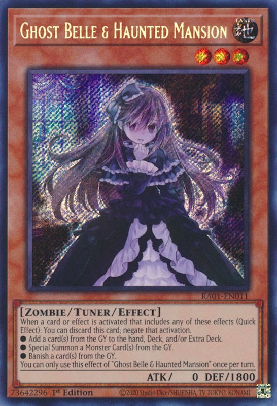 Ghost Belle & Haunted Mansion [RA01-EN011] Secret Rare Yu-Gi-Oh!