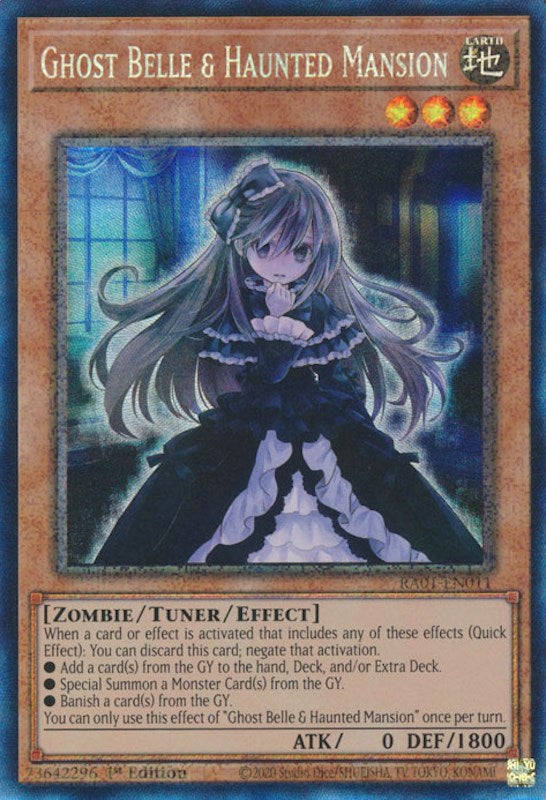 Ghost Belle & Haunted Mansion [RA01-EN011] Prismatic Collector's Rare Yu-Gi-Oh!