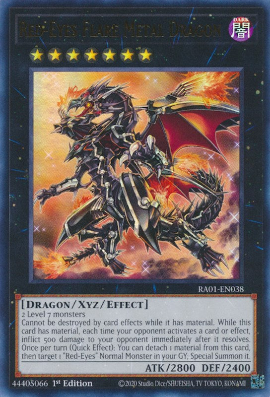 Red-Eyes Flare Metal Dragon [RA01-EN038] Ultra Rare Yu-Gi-Oh!