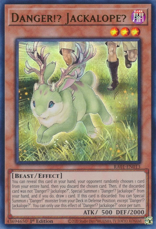 Danger!? Jackalope? [RA01-EN013] Ultra Rare Yu-Gi-Oh!