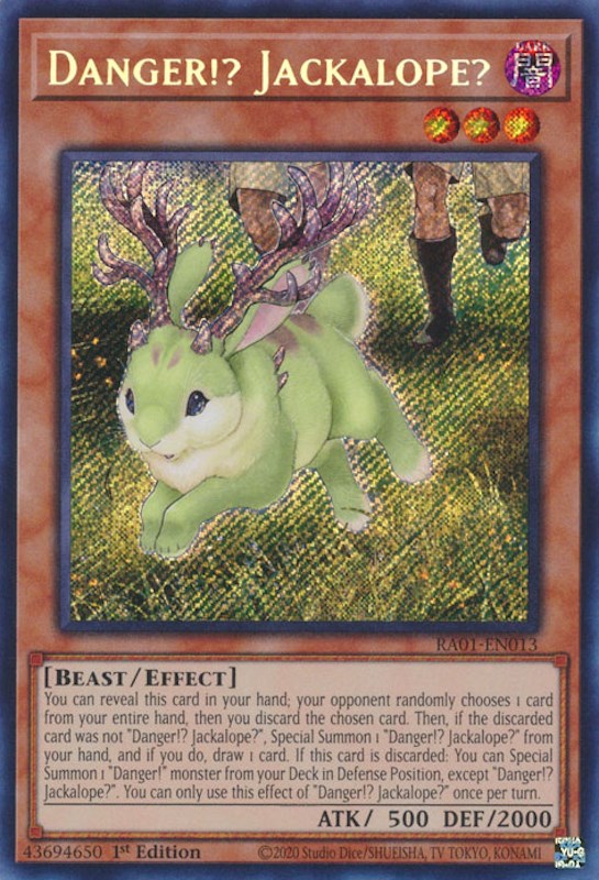Danger!? Jackalope? [RA01-EN013] Secret Rare Yu-Gi-Oh!