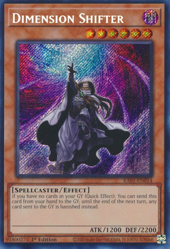 Dimension Shifter [RA01-EN014] Secret Rare Yu-Gi-Oh!