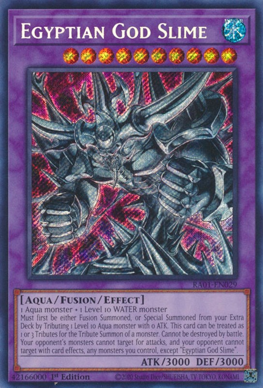 Egyptian God Slime [RA01-EN029] Secret Rare Yu-Gi-Oh!