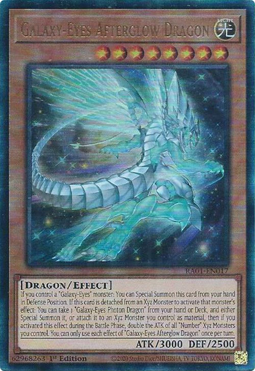 Galaxy-Eyes Afterglow Dragon [RA01-EN017] Prismatic Ultimate Rare Yu-Gi-Oh!