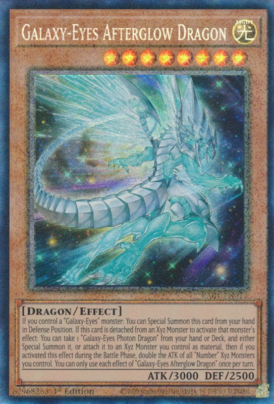 Galaxy-Eyes Afterglow Dragon [RA01-EN017] Prismatic Collector's Rare Yu-Gi-Oh!