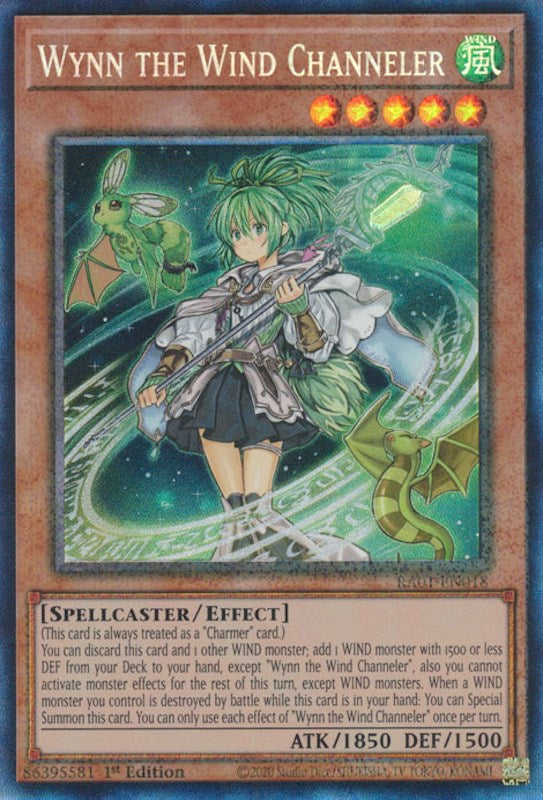 Wynn the Wind Channeler [RA01-EN018] Prismatic Collector's Rare Yu-Gi-Oh!
