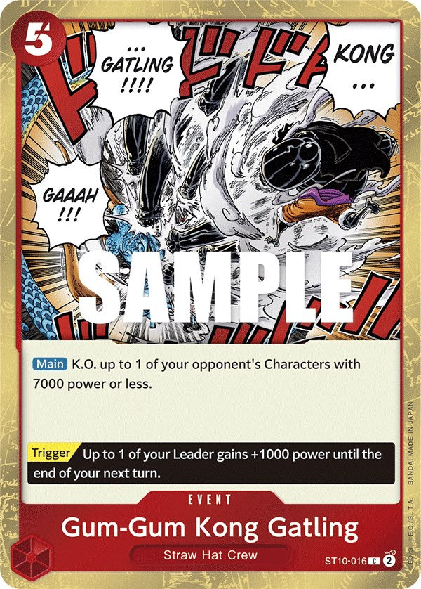 Gum-Gum Kong Gatling [Ultra Deck - The Three Captains] Bandai
