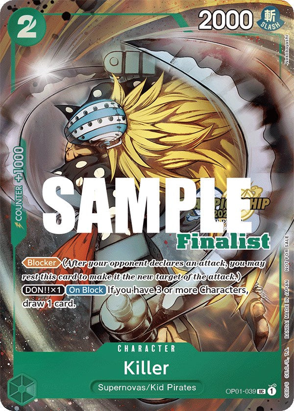 Killer (CS 2023 Top Players Pack) [Finalist] [One Piece Promotion Cards] Bandai