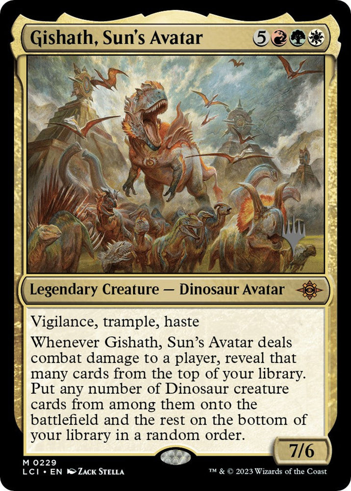 Gishath, Sun's Avatar (Promo Pack) [The Lost Caverns of Ixalan Promos] Magic: The Gathering