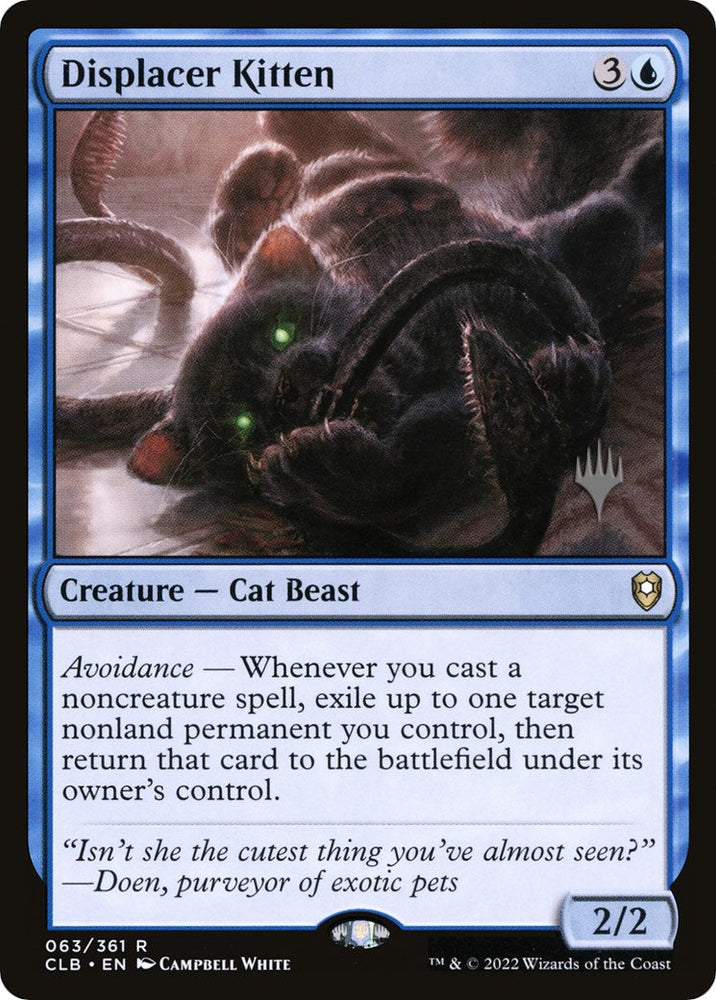 Displacer Kitten (Promo Pack) [Commander Legends: Battle for Baldur's Gate Promos] Magic: The Gathering