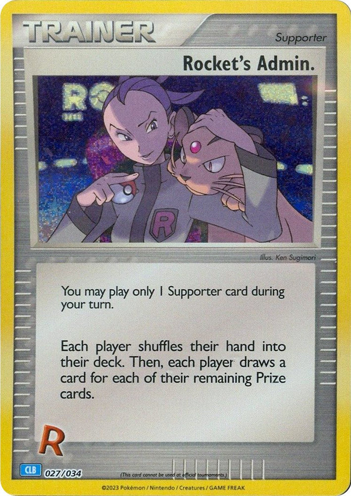 Rocket's Admin. (CLB) [Trading Card Game Classic] Pokémon