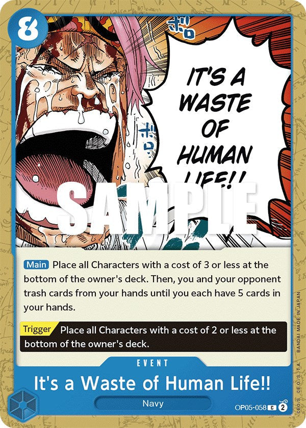 It's a Waste of Human Life!! [Awakening of the New Era] Bandai