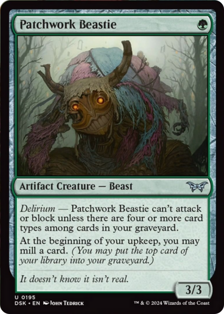 Patchwork Beastie [Duskmourn: House of Horror] Magic: The Gathering
