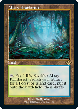 Misty Rainforest (Retro Foil Etched) [Modern Horizons 2] Magic: The Gathering