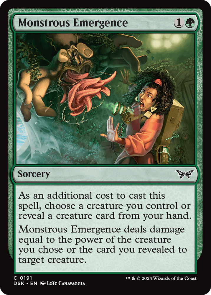 Monstrous Emergence [Duskmourn: House of Horror] Magic: The Gathering