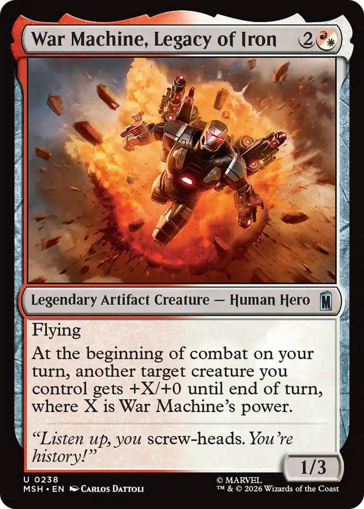 War Machine, James Rhodes [Marvel Super Heroes] Magic: The Gathering