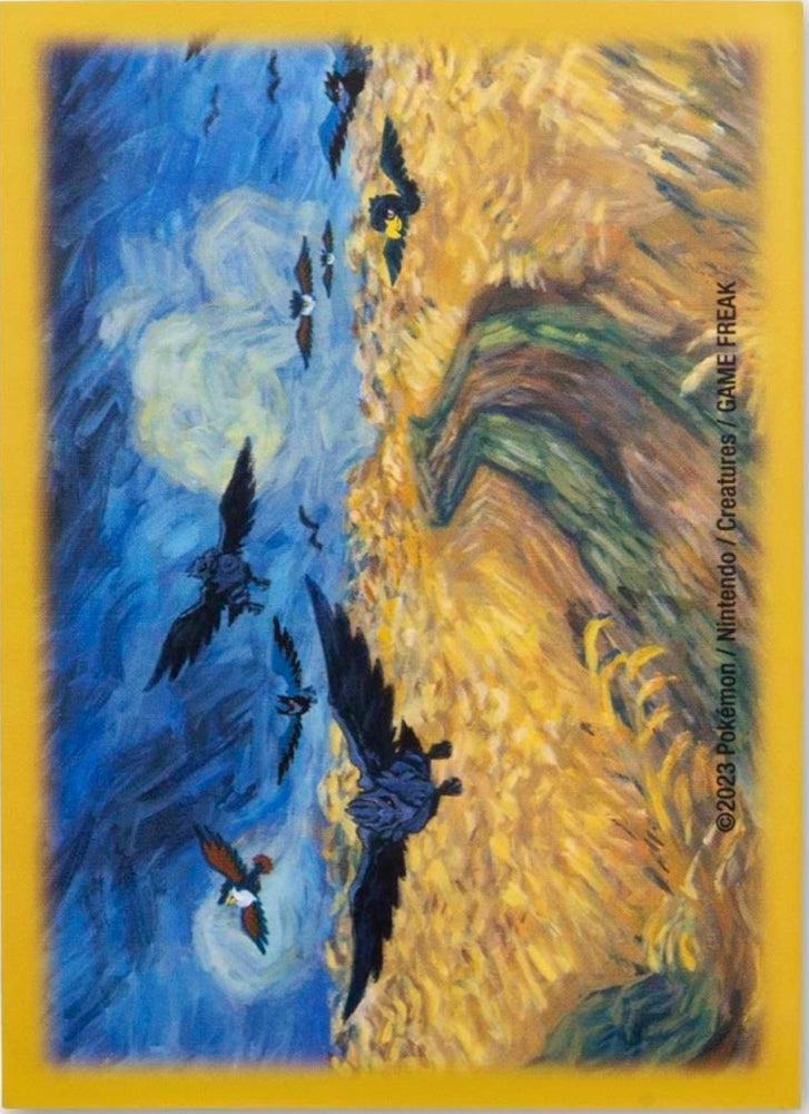 Card Sleeves - Corviknight Inspired by Wheatfield with Crows (Pokemon Center × Van Gogh Museum) Pokémon