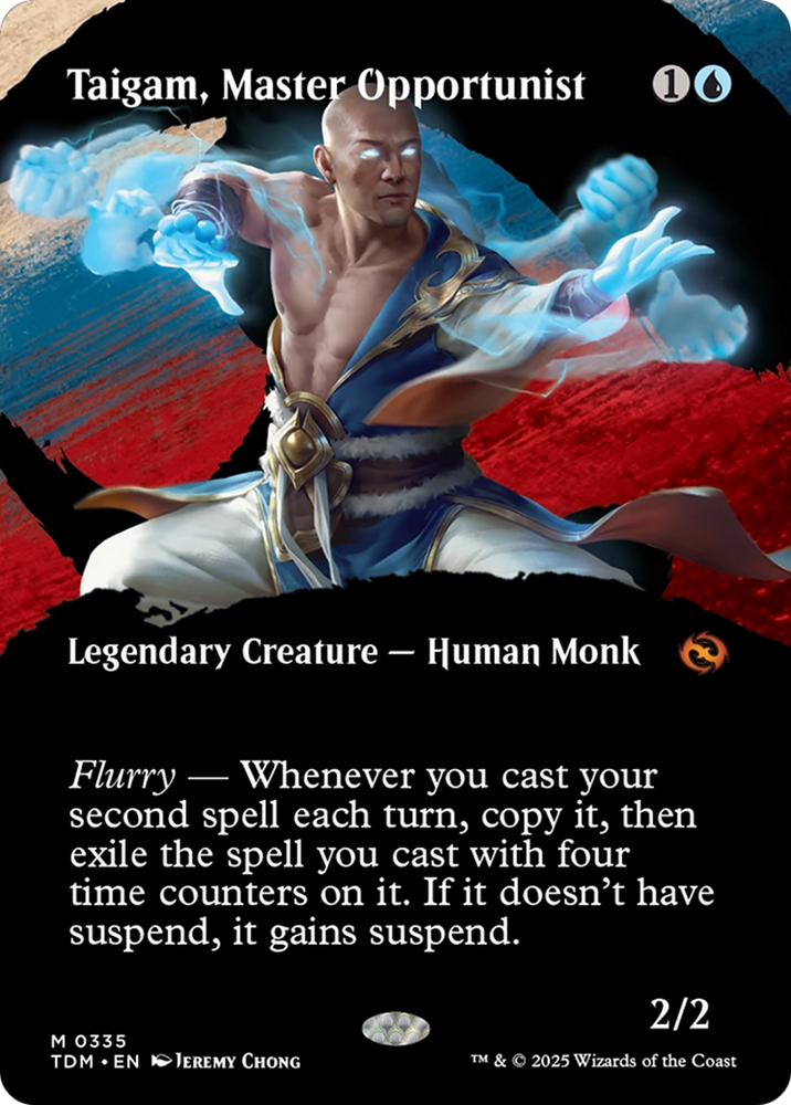 Taigam, Master Opportunist (Borderless) [Tarkir: Dragonstorm] Magic: The Gathering