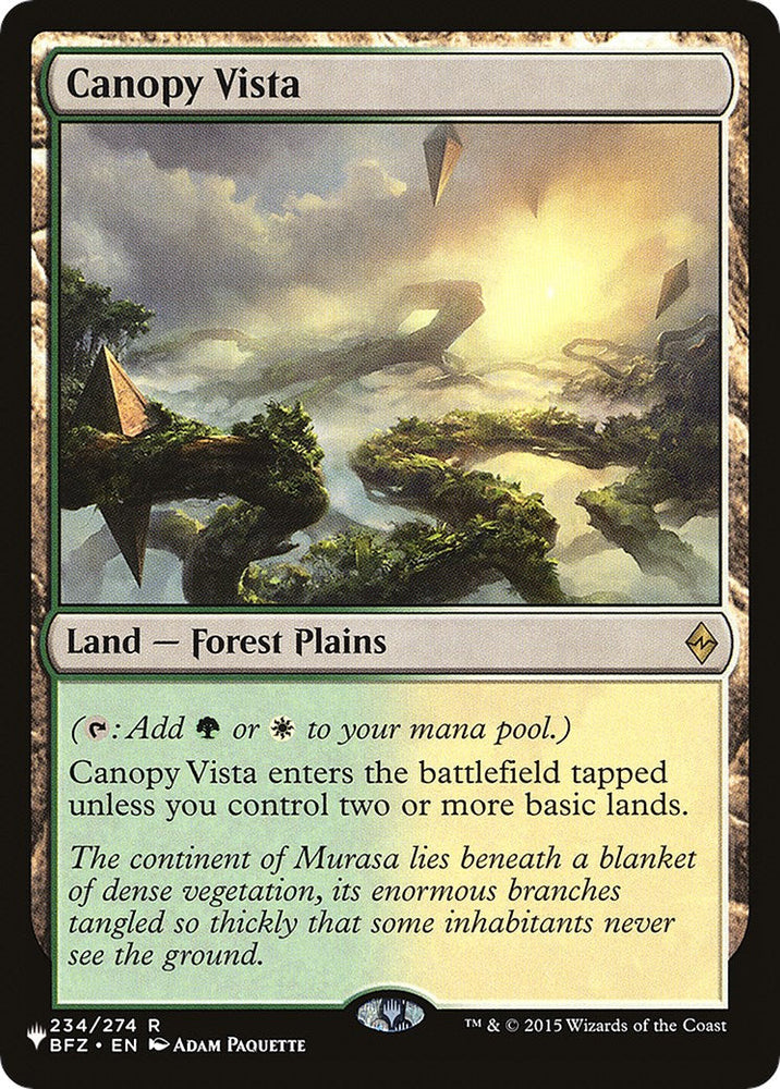 Canopy Vista [The List] Magic: The Gathering