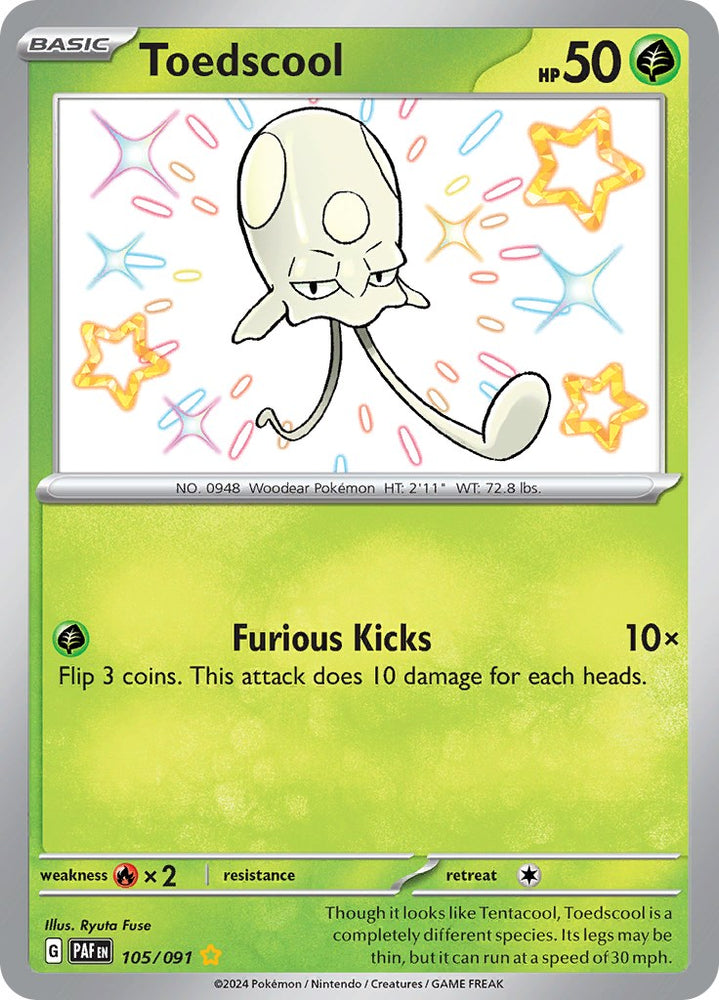 Toedscool (105/091) [Scarlet & Violet: Paldean Fates] Pokémon