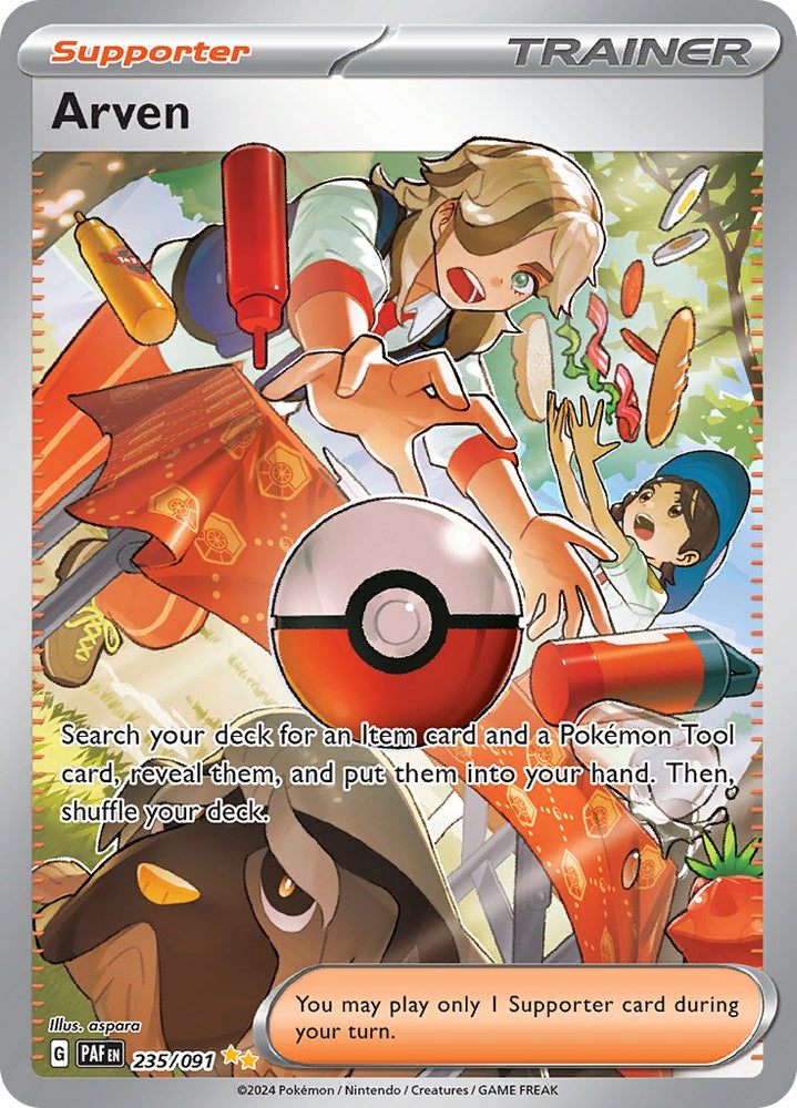 Arven (235/091) [Scarlet & Violet: Paldean Fates] Pokémon