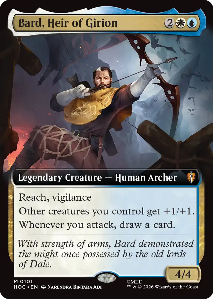 Bard, Heir of Girion (Extended Art) [The Hobbit: Eternal-Legal] Magic: The Gathering