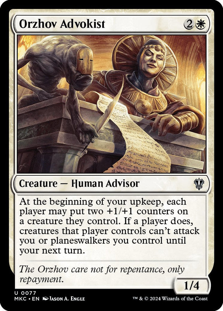 Orzhov Advokist [Murders at Karlov Manor Commander] Magic: The Gathering
