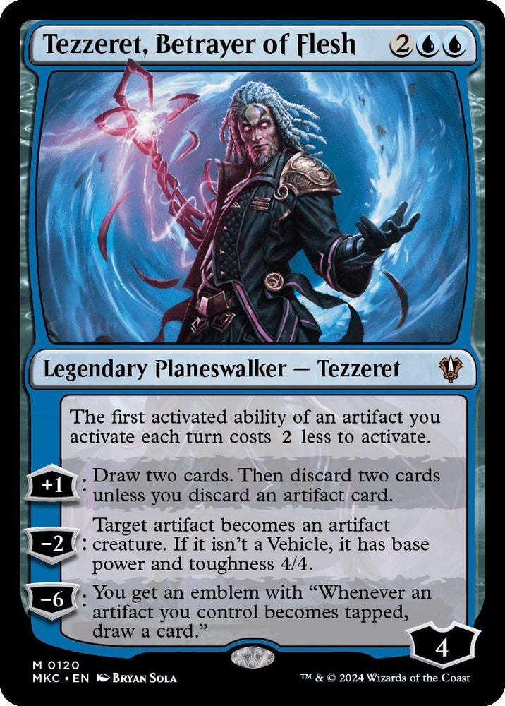 Tezzeret, Betrayer of Flesh [Murders at Karlov Manor Commander] Magic: The Gathering