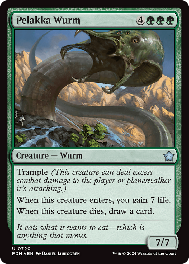 Pelakka Wurm [Foundations] Magic: The Gathering