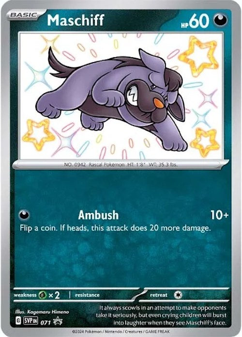 Maschiff (SVP071) [Scarlet & Violet: Black Star Promos] Pokémon