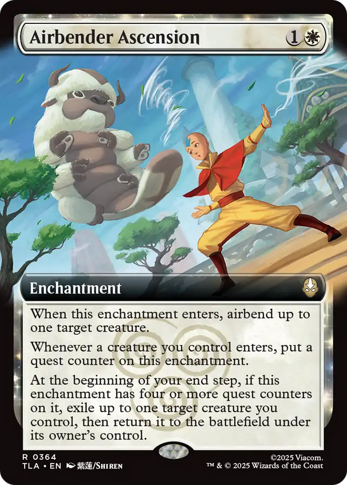 Airbender Ascension (Extended Art) [Avatar: The Last Airbender] Magic: The Gathering