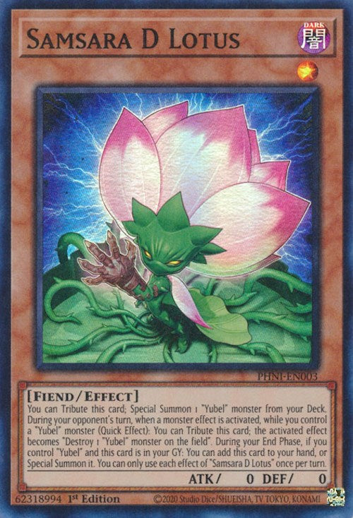 Samsara D Lotus [PHNI-EN003] Super Rare Yu-Gi-Oh!