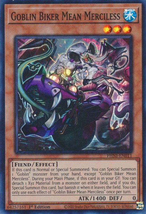 Goblin Biker Mean Merciless [PHNI-EN011] Super Rare Yu-Gi-Oh!