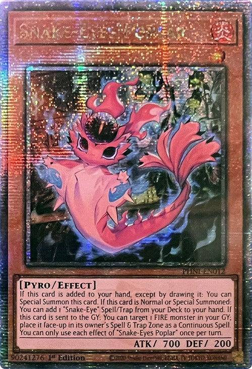 Snake-Eyes Poplar [PHNI-EN012] Quarter Century Secret Rare Yu-Gi-Oh!