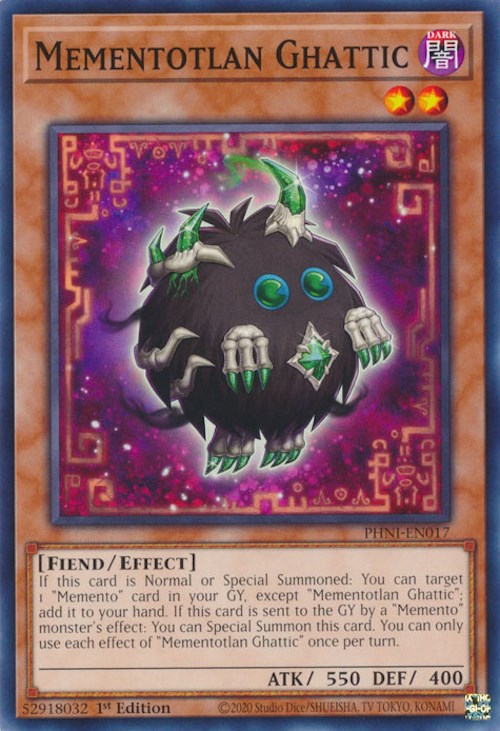 Mementotlan Ghattic [PHNI-EN017] Common Yu-Gi-Oh!