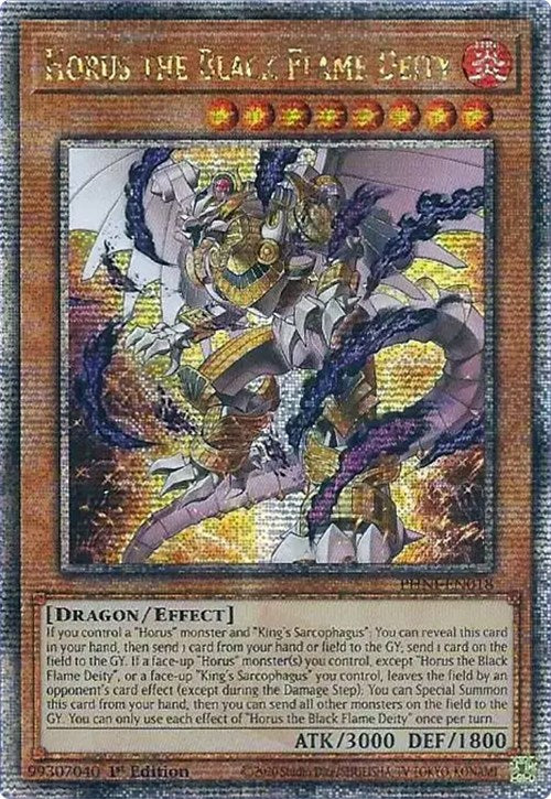Horus the Black Flame Deity [PHNI-EN018] Quarter Century Secret Rare Yu-Gi-Oh!