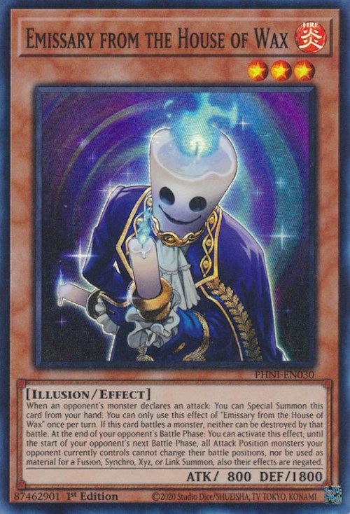 Emissary from the House of Wax [PHNI-EN030] Super Rare Yu-Gi-Oh!