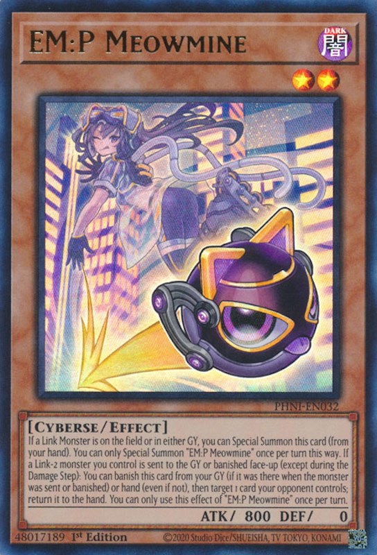 EM:P Meowmine [PHNI-EN032] Ultra Rare Yu-Gi-Oh!