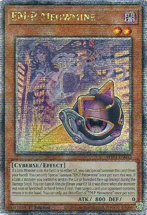 EM:P Meowmine [PHNI-EN032] Quarter Century Secret Rare Yu-Gi-Oh!