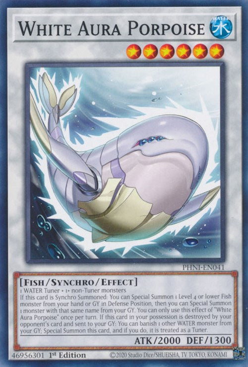 White Aura Porpoise [PHNI-EN041] Common Yu-Gi-Oh!