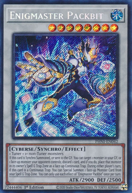 Enigmaster Packbit [PHNI-EN042] Secret Rare Yu-Gi-Oh!